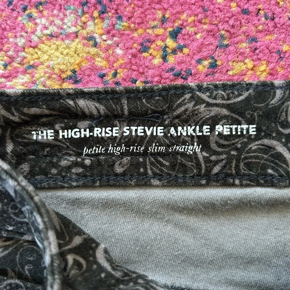 Anthropologie Ag Adriano Goldschmied | Women’s brown velvet paisley pants sz 25P